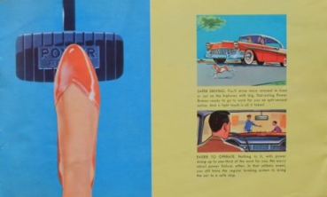 Chevrolet Modelprogram 1956 "Power goes to work" Carbrochure (0738)